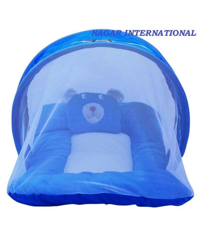     			NAGAR INTERNATIONAL - Blue Polyester Tent Baby Mosquito Net ( Pack of 1 )