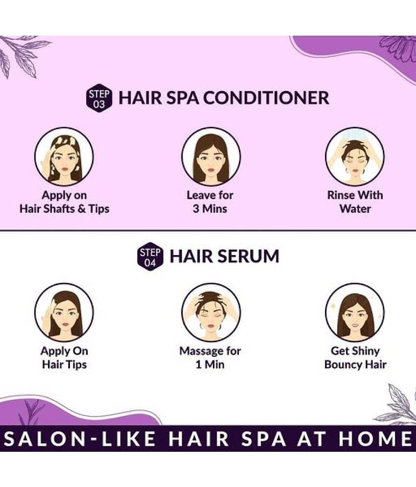 NEUD 4-Step DIY Advanced Hair Spa Kit for Salon-Like Silky Bounce at Home - 2 Packs (40 g Each)