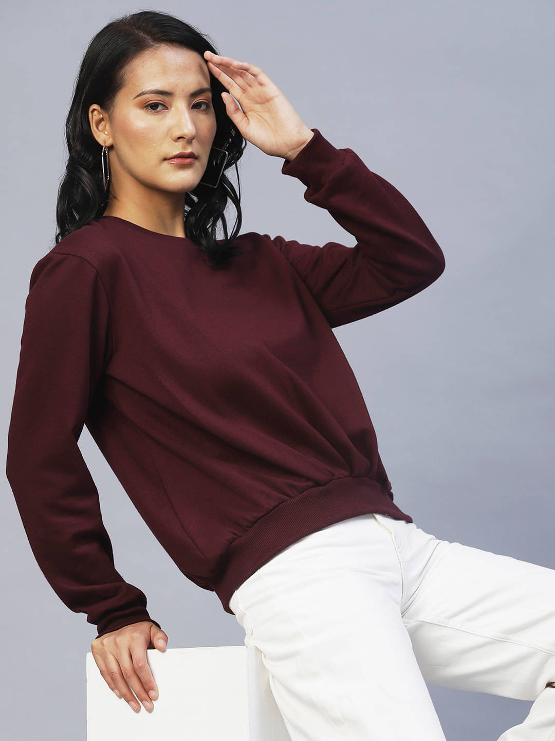 Rigo Fleece Red Non Hooded Sweatshirt Rigo Fleece Red Non Hooded Sweatshirt