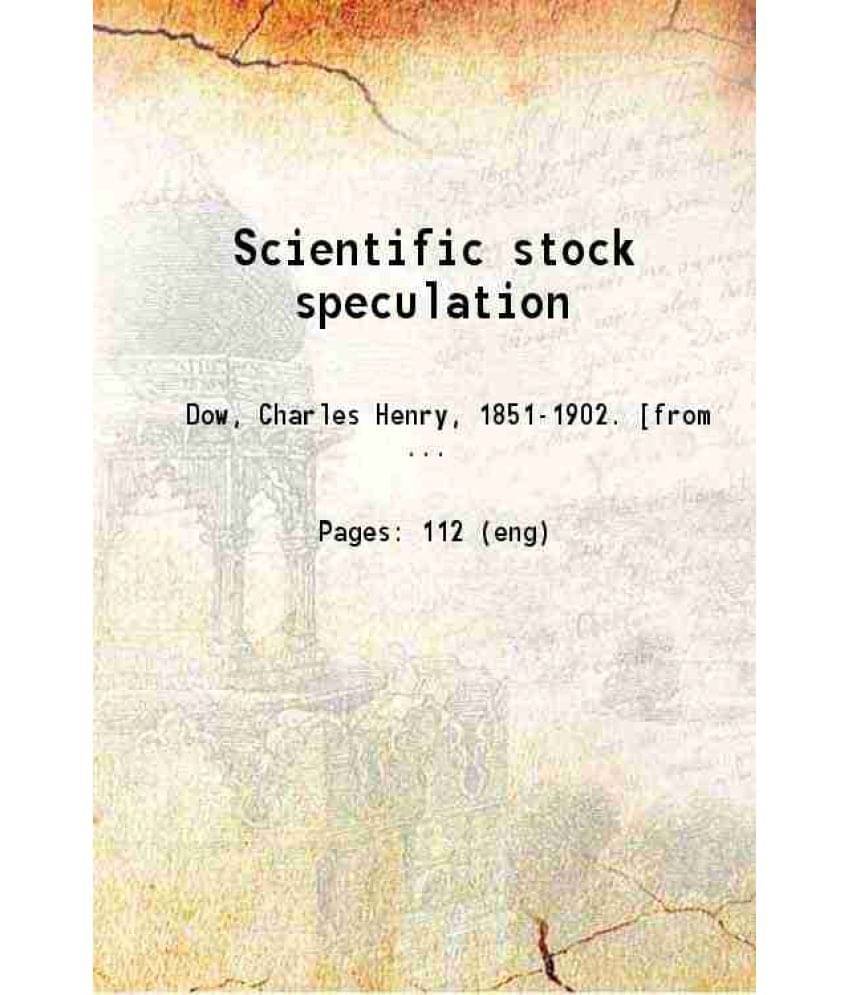     			Scientific stock speculation 1920 [Hardcover]