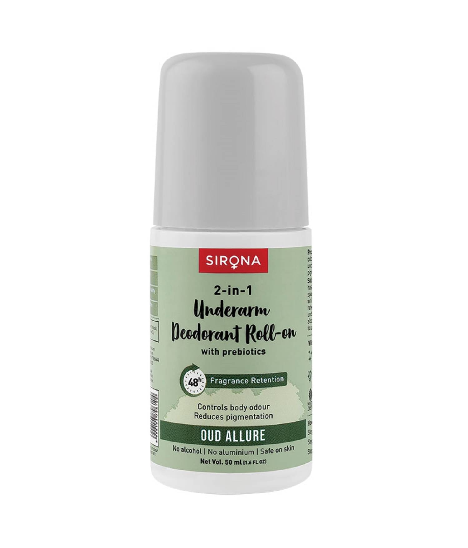     			Sirona Underarm Roll On Deodorant for Women & Men | Removes Odour, Long Lasting  | Oud Allure - 50ml