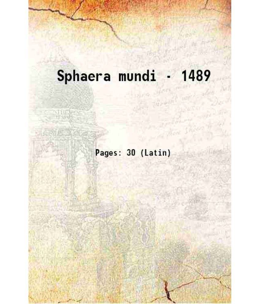     			Sphaera mundi - 1489 1489 [Hardcover]