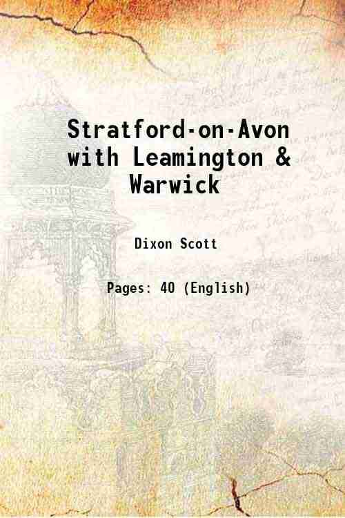     			Stratford-on-Avon with Leamington & Warwick 1911 [Hardcover]
