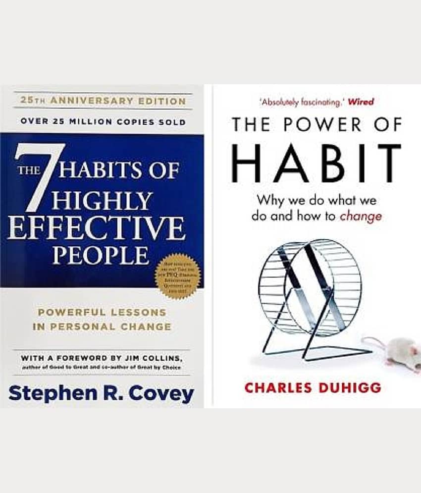 The 7 Habits Of Highly Effective People + The Power Of Habit: - Stationery | Buy online on ZillyBuy