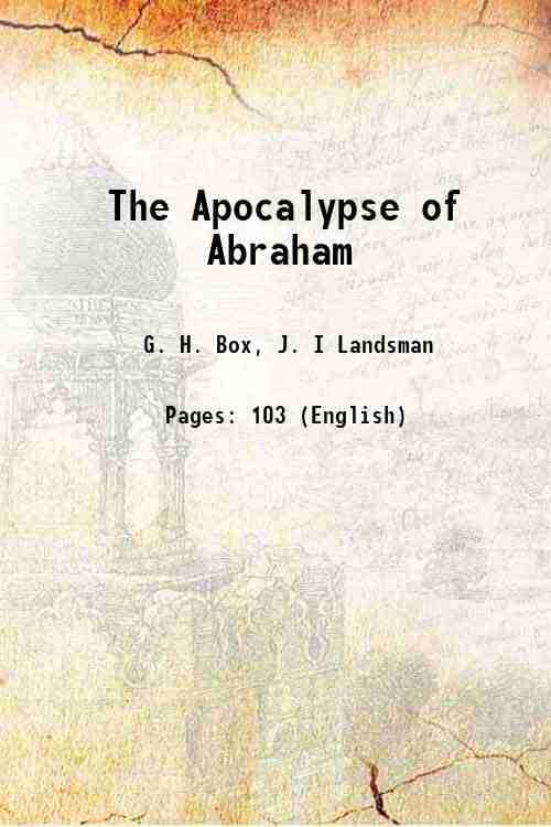     			The Apocalypse of Abraham 1919 [Hardcover]