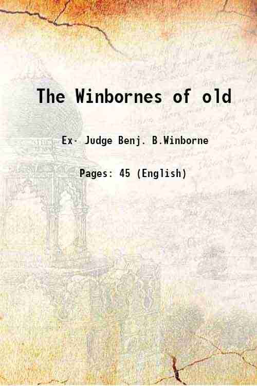     			The Winbornes of old 1911 [Hardcover]
