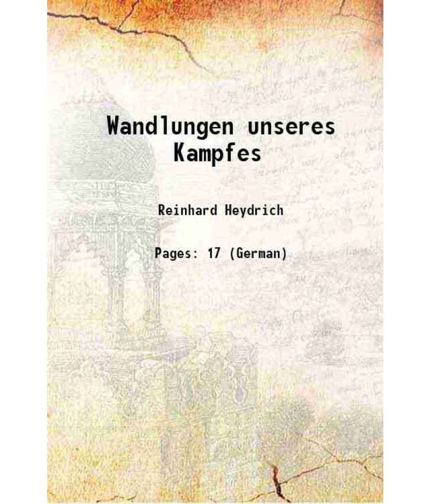     			Wandlungen unseres Kampfes 1936 [Hardcover]