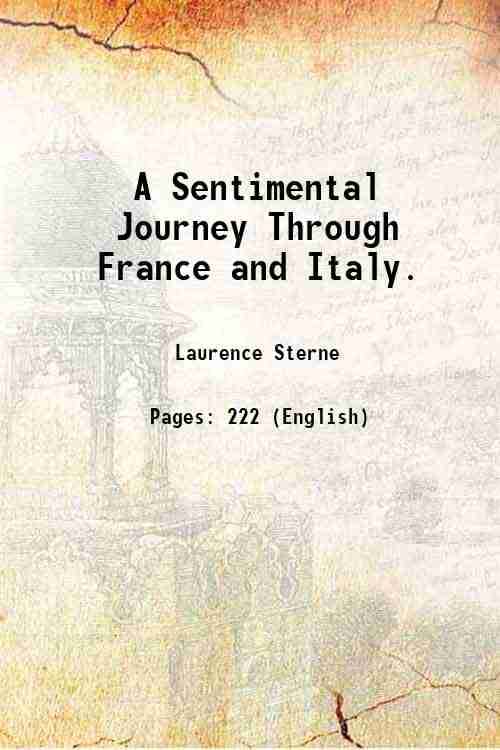     			A Sentimental Journey Through France and Italy 1770 [Hardcover]