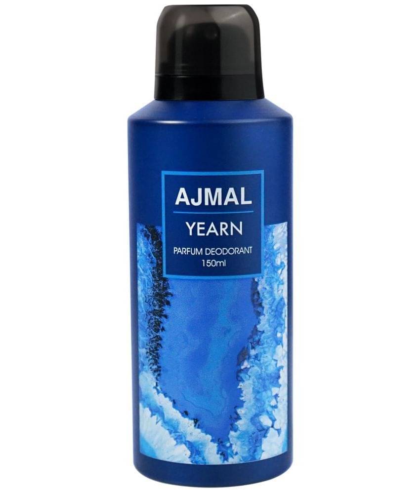     			Ajmal Yearn Deodorant Aquatic Perfume 150ML Long Lasting Scent Spray Gift For Men Pack of 1