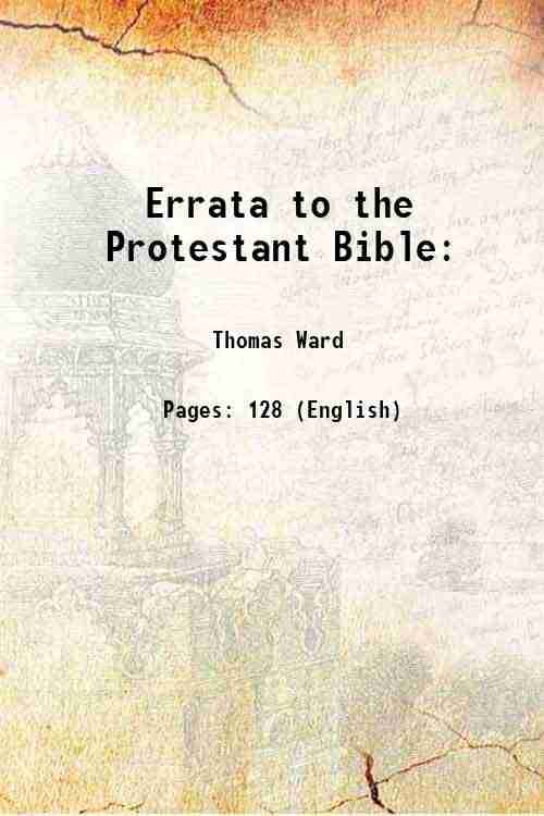     			Errata to the Protestant Bible: 1807 [Hardcover]
