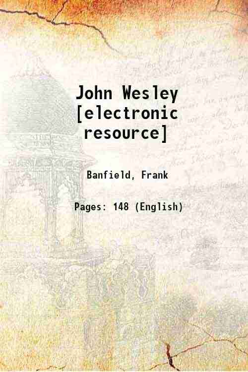     			John Wesley 1900 [Hardcover]