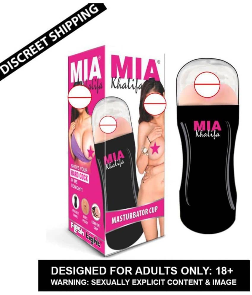 KAMAHOUSE MIA KHALIFA MALE POCKET PUSSY MASTURBATOR CUP WITH FREE LUBE-U.S.A