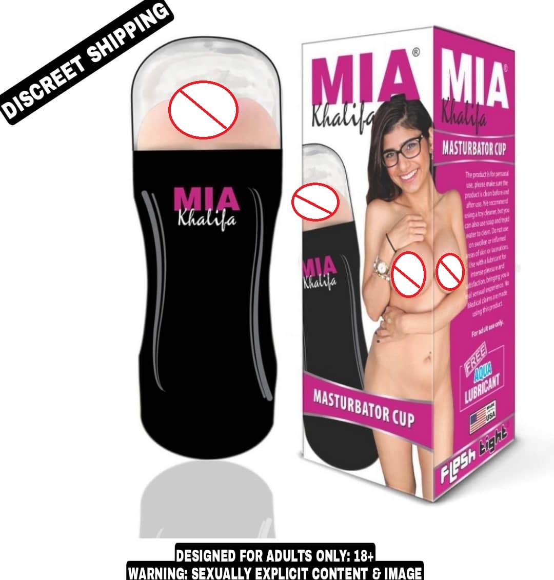 KAMAHOUSE MIA KHALIFA MALE POCKET PUSSY MASTURBATOR CUP WITH FREE LUBE-U.S.A