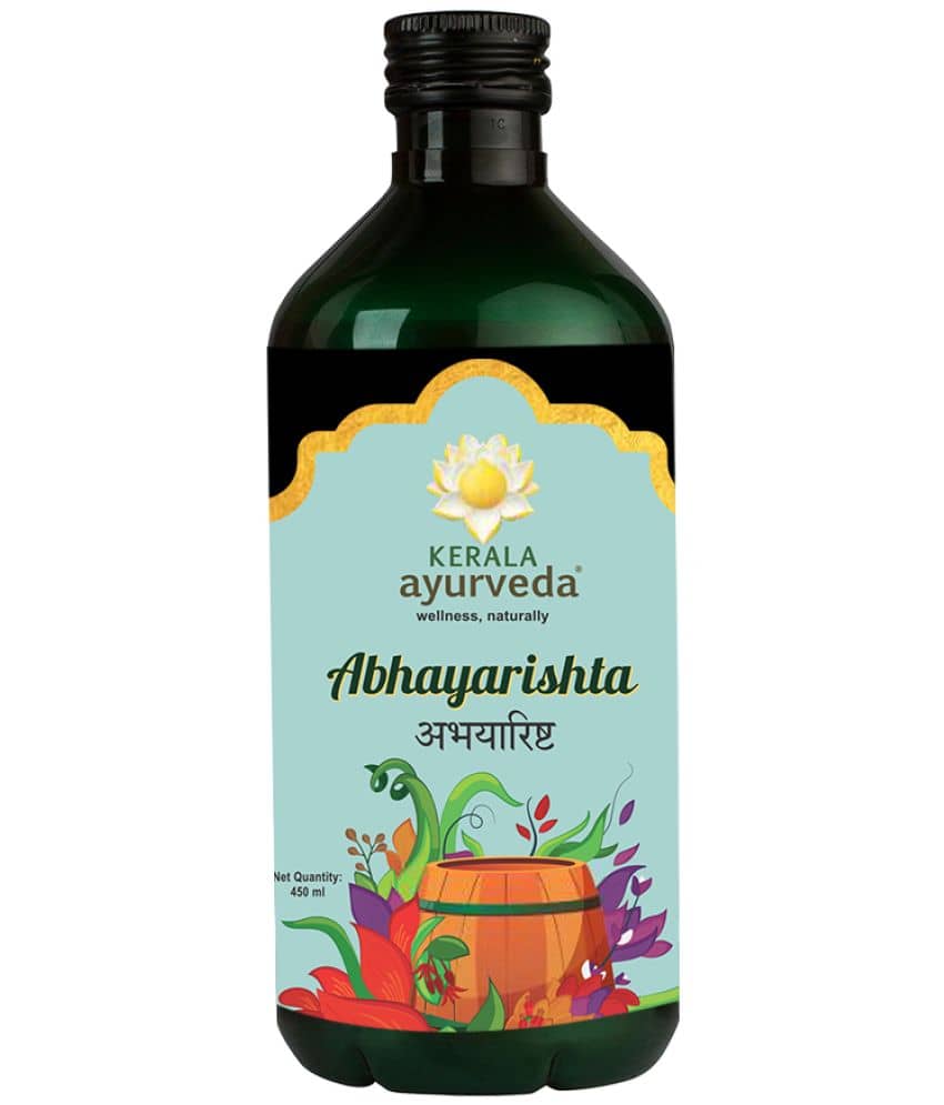 Kerla Ayurveda Abhayarishta 450ml, Bowel wellness, Constipation Relief, Aids in Detoxification, Non-Habit Forming, Safe & Natural Laxative