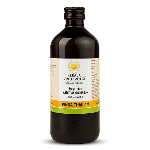 Kerala Ayurveda Pinda Thailam 450 Ml, Gout Joint Pain Relief Oil, Gouty Arthritis Gout Relief Oil, Relieves Burning Sensation In Varicose Veins