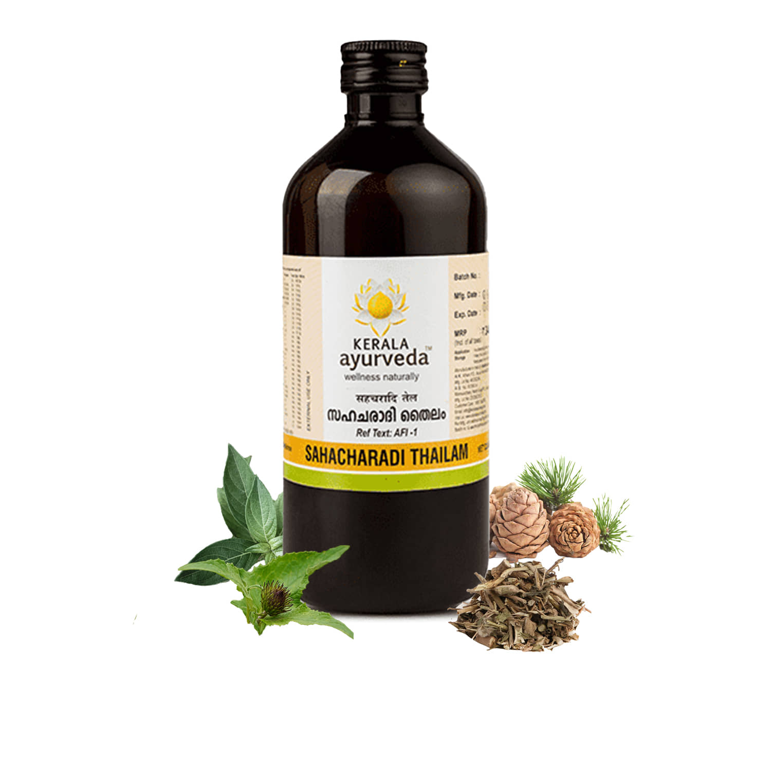 Kerala Ayurveda Sahacharadi Thailam 200Ml,Back Pain Oil, Massage Oil,Relief From Back Pain And Sciatica,100% Original Ayurvedic Herbal Formulation