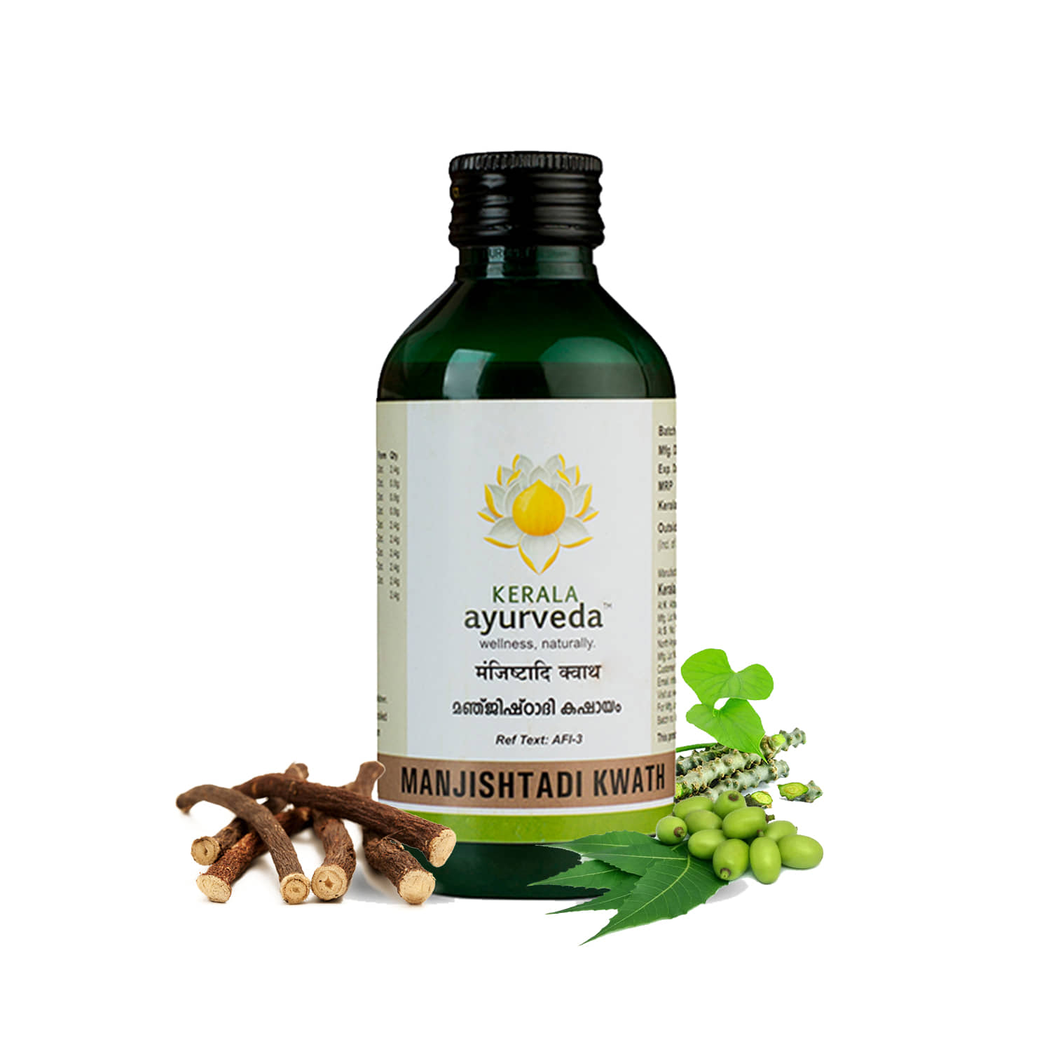 Kerala Ayurveda Manjishtadi Kwath 200 Ml, Natural Blood Purifier, For Clear, Healthy Skin,100% Ayurvedic