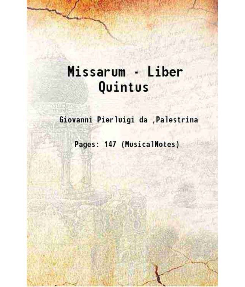     			Missarum - Liber Quintus 1590 [Hardcover]