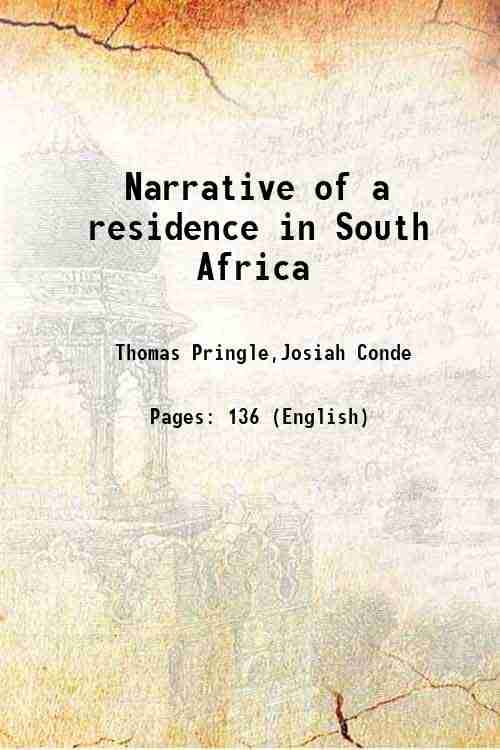     			Narrative of a residence in South Africa 1840 [Hardcover]