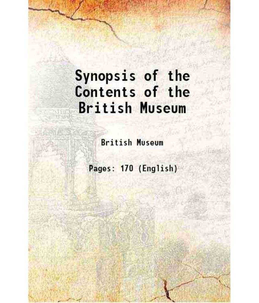     			Synopsis of the Contents of the British Museum 1814 [Hardcover]