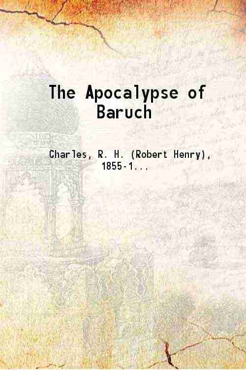     			The Apocalypse of Baruch 1918 [Hardcover]