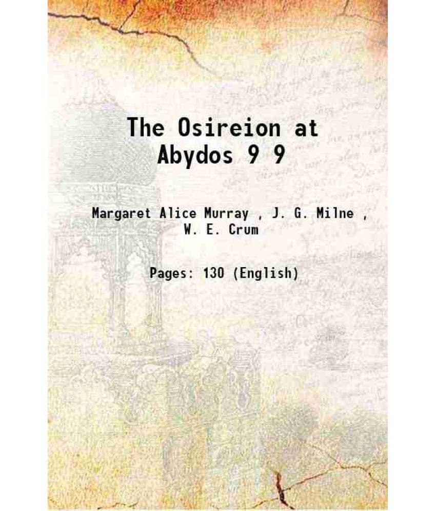     			The Osireion at Abydos Volume 9 1904 [Hardcover]