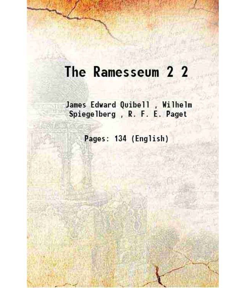     			The Ramesseum Volume 2 1898 [Hardcover]