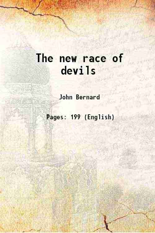     			The new race of devils 1920 [Hardcover]