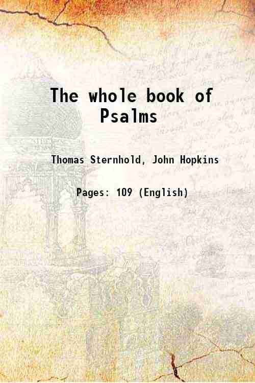     			The whole book of Psalms 1671 [Hardcover]