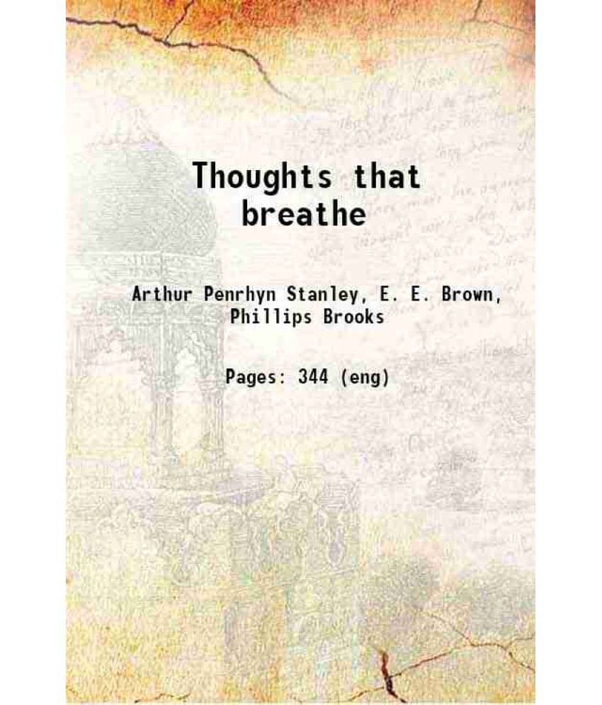     			Thoughts that breathe 1879 [Hardcover]