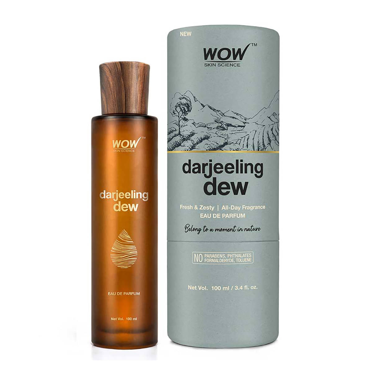 WOW Skin Science Eau De Parfum Darjeeling Dew - Fresh And Zesty All Day Fragrance - Long Lasting & Unisex Perfume WOW Skin Science Eau De Parfum Darjeeling Dew - Fresh And Zesty All Day Fragrance - Long Lasting & Unisex Perfume
