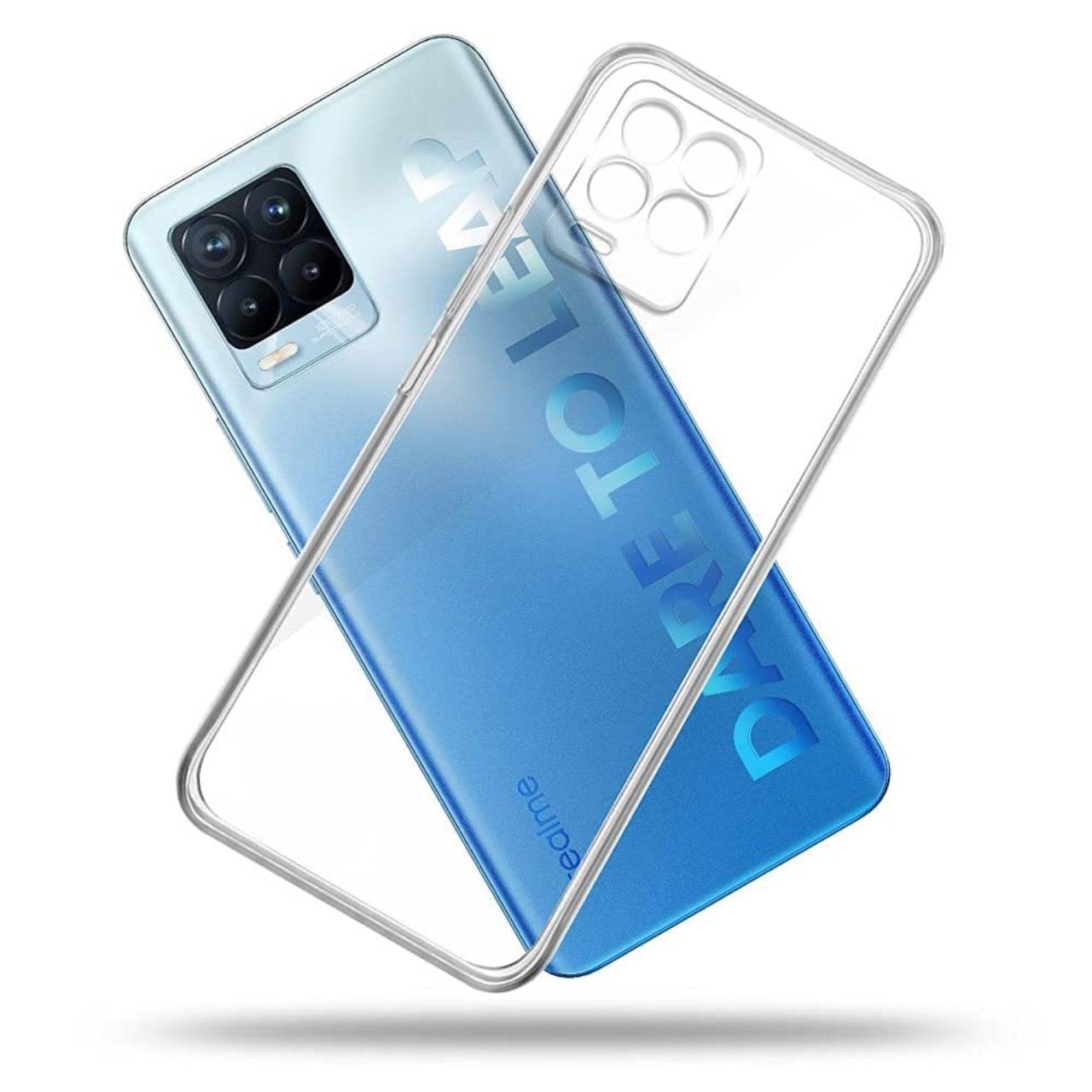     			Case Vault Covers - Transparent Silicon Silicon Soft cases Compatible For Realme 8 ( Pack of 1 )