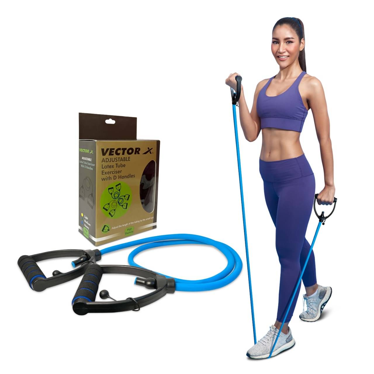 Vector X - Latex Fit Loop Resistance Band Blue - Heavy Resistance Vector X - Latex Fit Loop Resistance Band Blue - Heavy Resistance