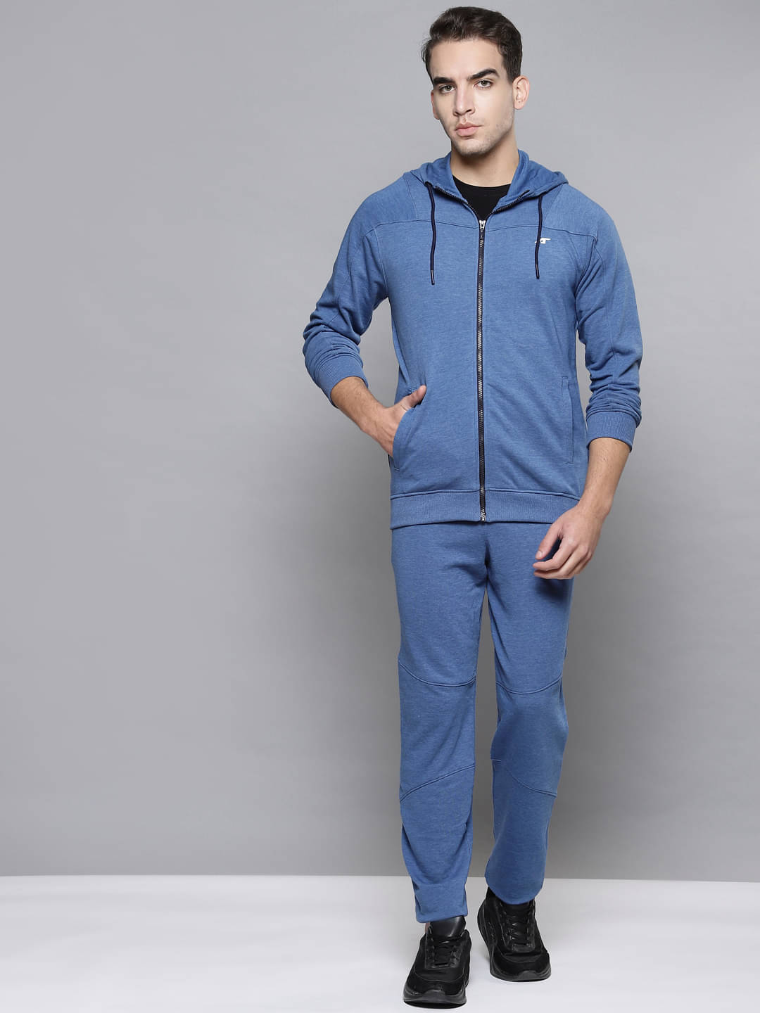     			Alcis - Blue Cotton Regular Fit Solid Men's Sports Tracksuit ( Pack of 1 )