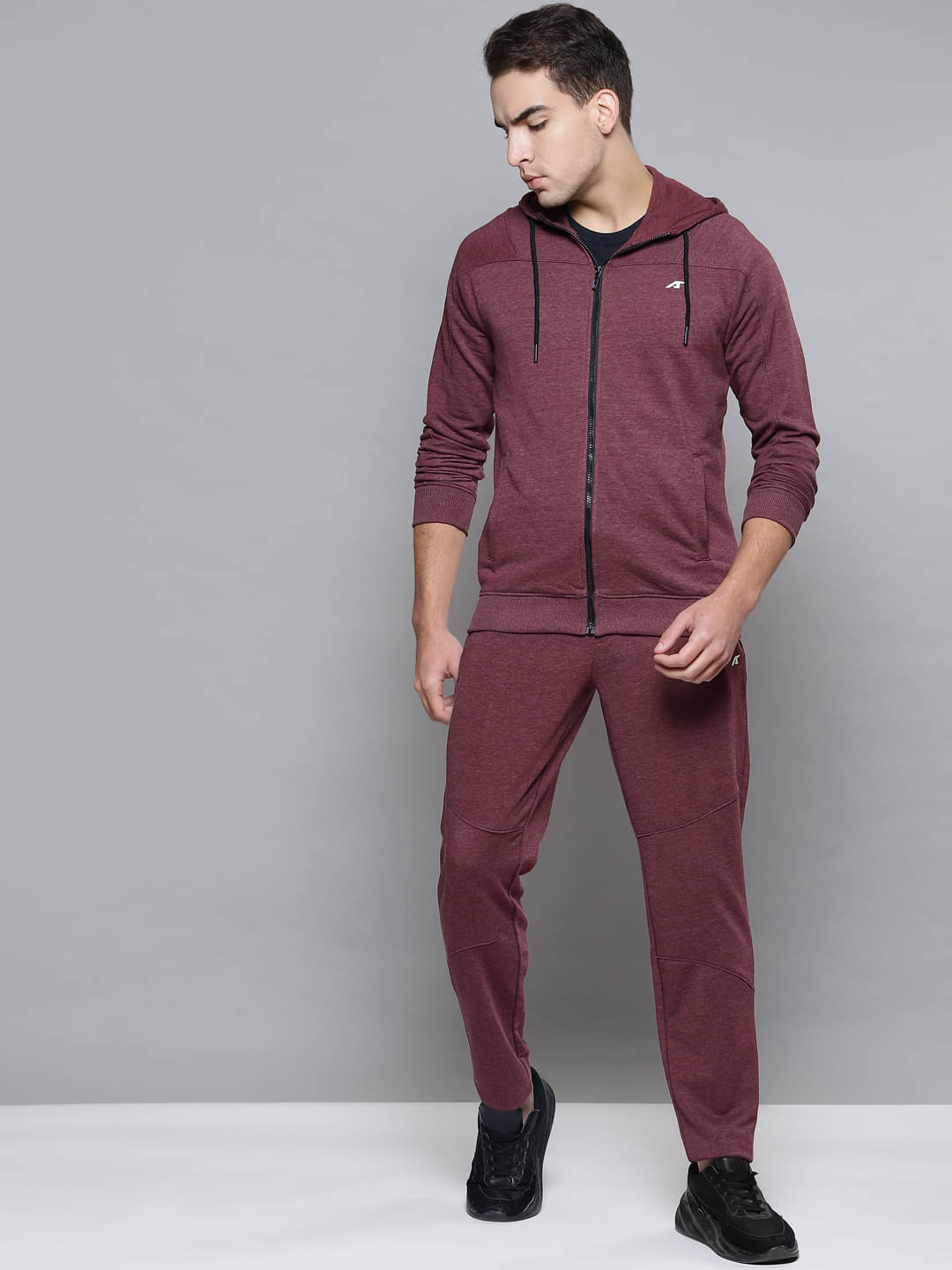 Alcis - Maroon Cotton Regular Fit Self Design Men's Sports Tracksuit ( Pack of 1 )     			Alcis - Maroon Cotton Regular Fit Self Design Men's Sports Tracksuit ( Pack of 1 )