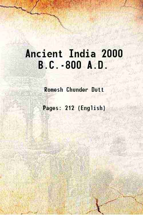     			Ancient India 2000 B.C.-800 A.D. 1904
