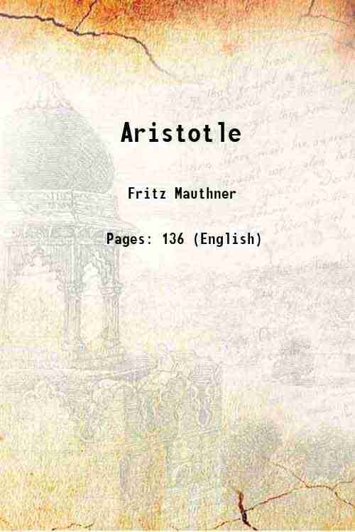     			Aristotle 1907