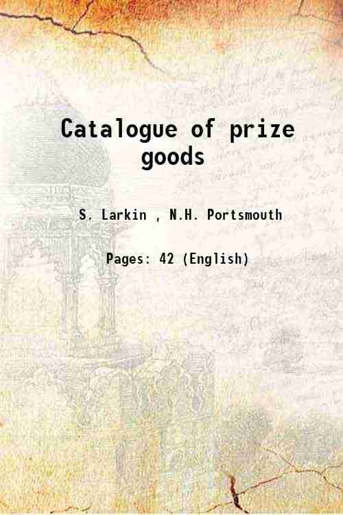     			Catalogue of prize goods 1814