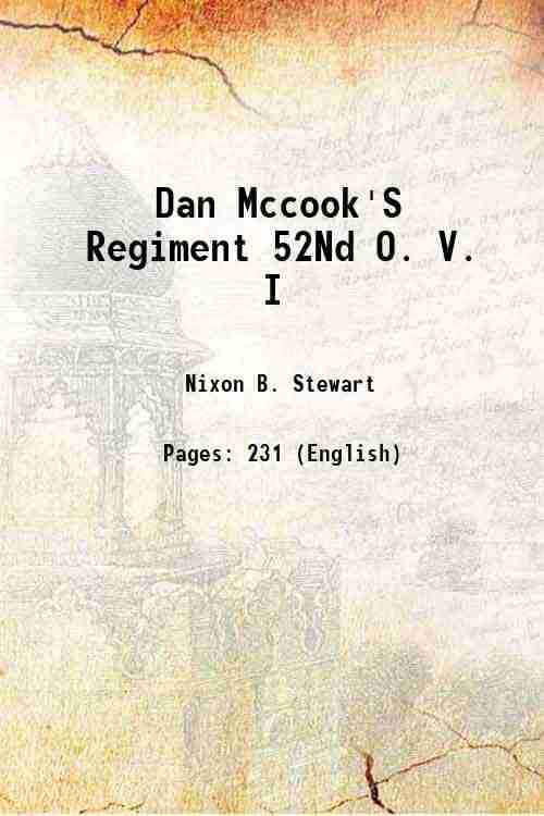     			Dan Mccook'S Regiment 52Nd O. V. I 1900