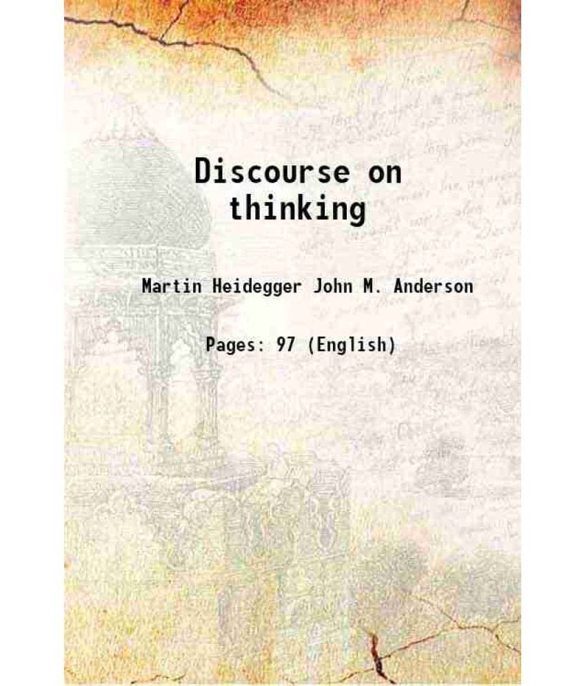 Discourse on thinking 1817 Discourse on thinking 1817