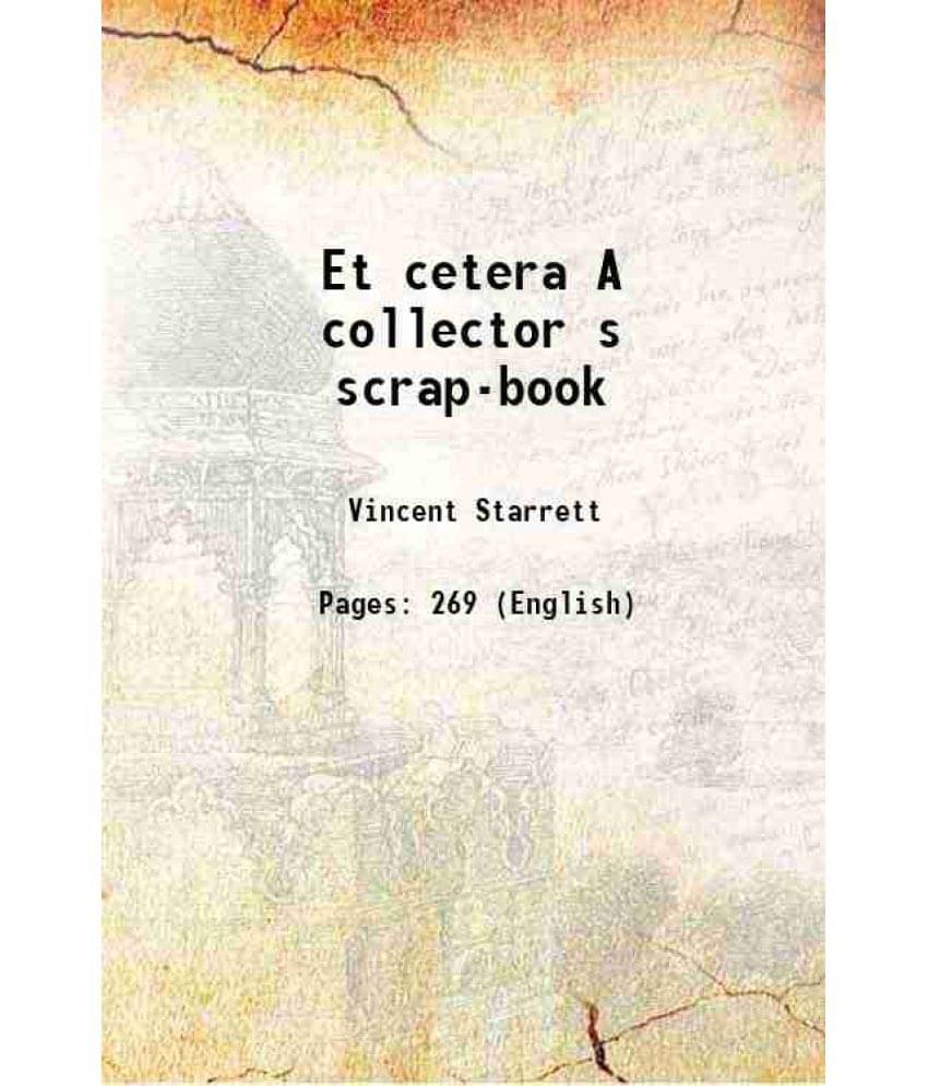     			Et cetera A collector s scrap-book 1924