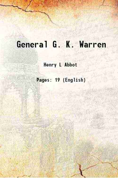     			General G. K. Warren 1883