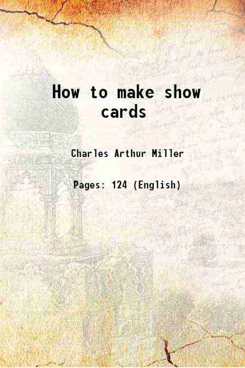     			How to make show cards 1911