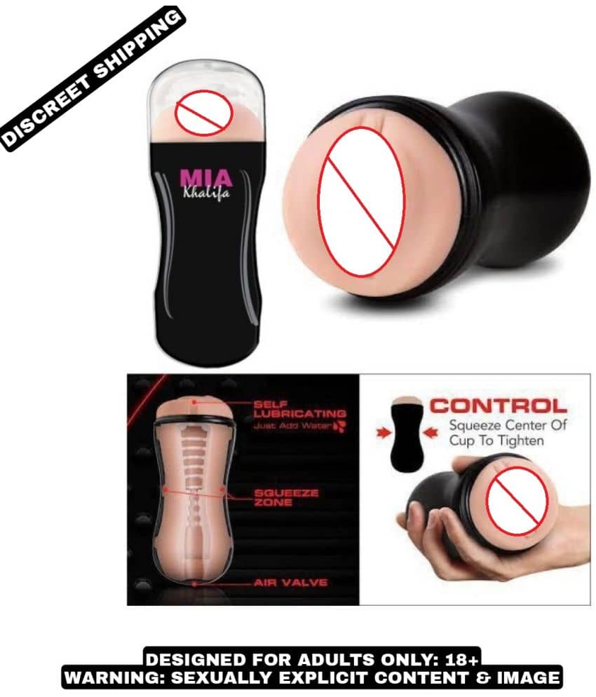 KAMAHOUSE MIA KHALIFA MALE POCKET PUSSY MASTURBATOR CUP WITH FREE LUBE-U.S.A