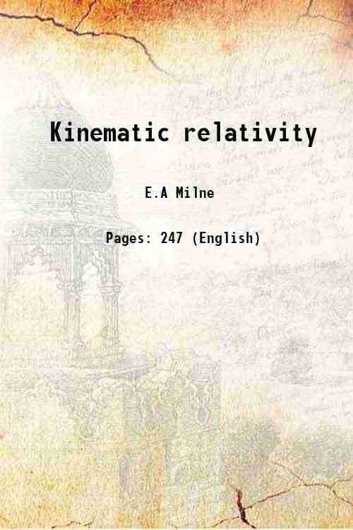     			Kinematic relativity 1948