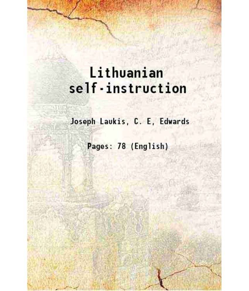 Lithuanian self-instruction 1908 Lithuanian self-instruction 1908