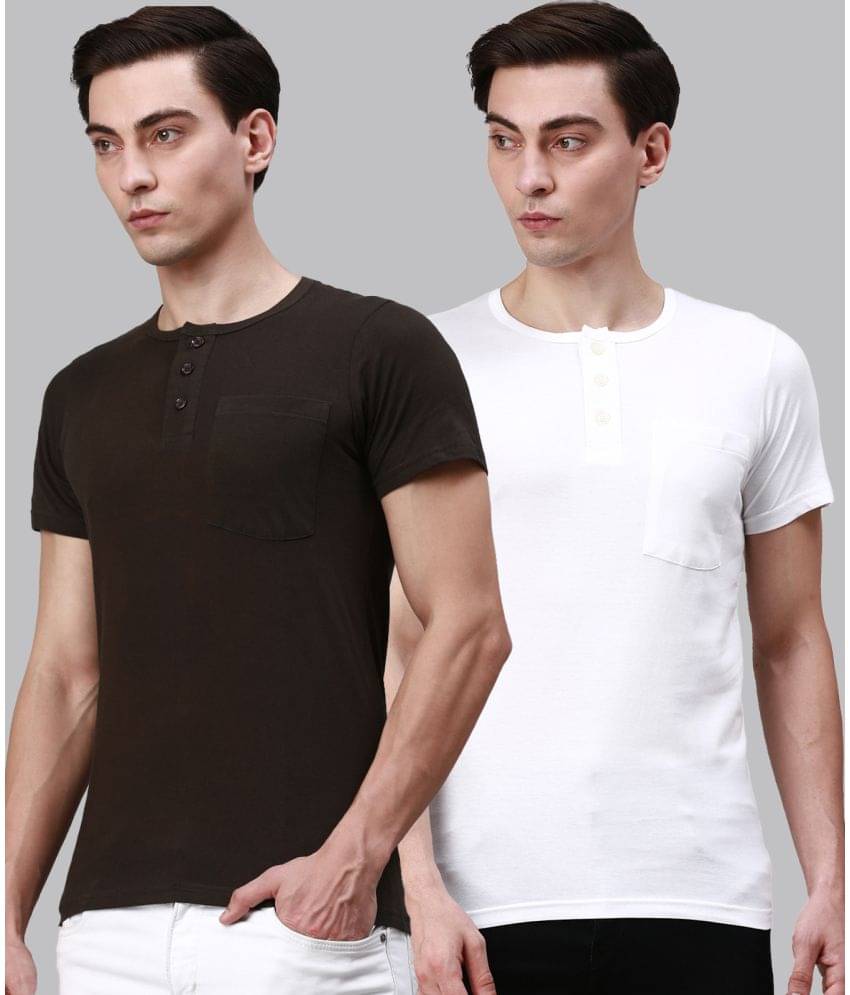 Lux Cozi - Multicolor Cotton Regular Fit Men's T-Shirt ( Pack of 2 )     			Lux Cozi - Multicolor Cotton Regular Fit Men's T-Shirt ( Pack of 2 )