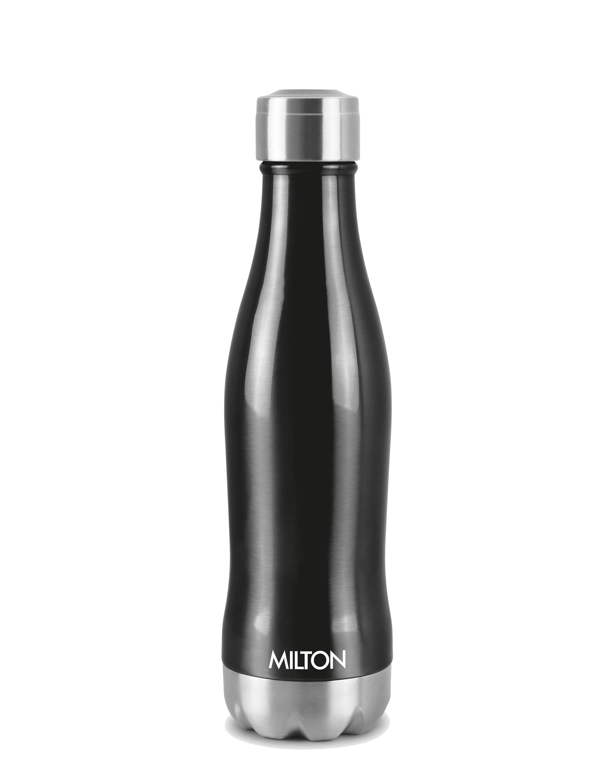     			Milton New Duke 500 Thermosteel Hot and Cold Water Bottle, 420 ml, Black