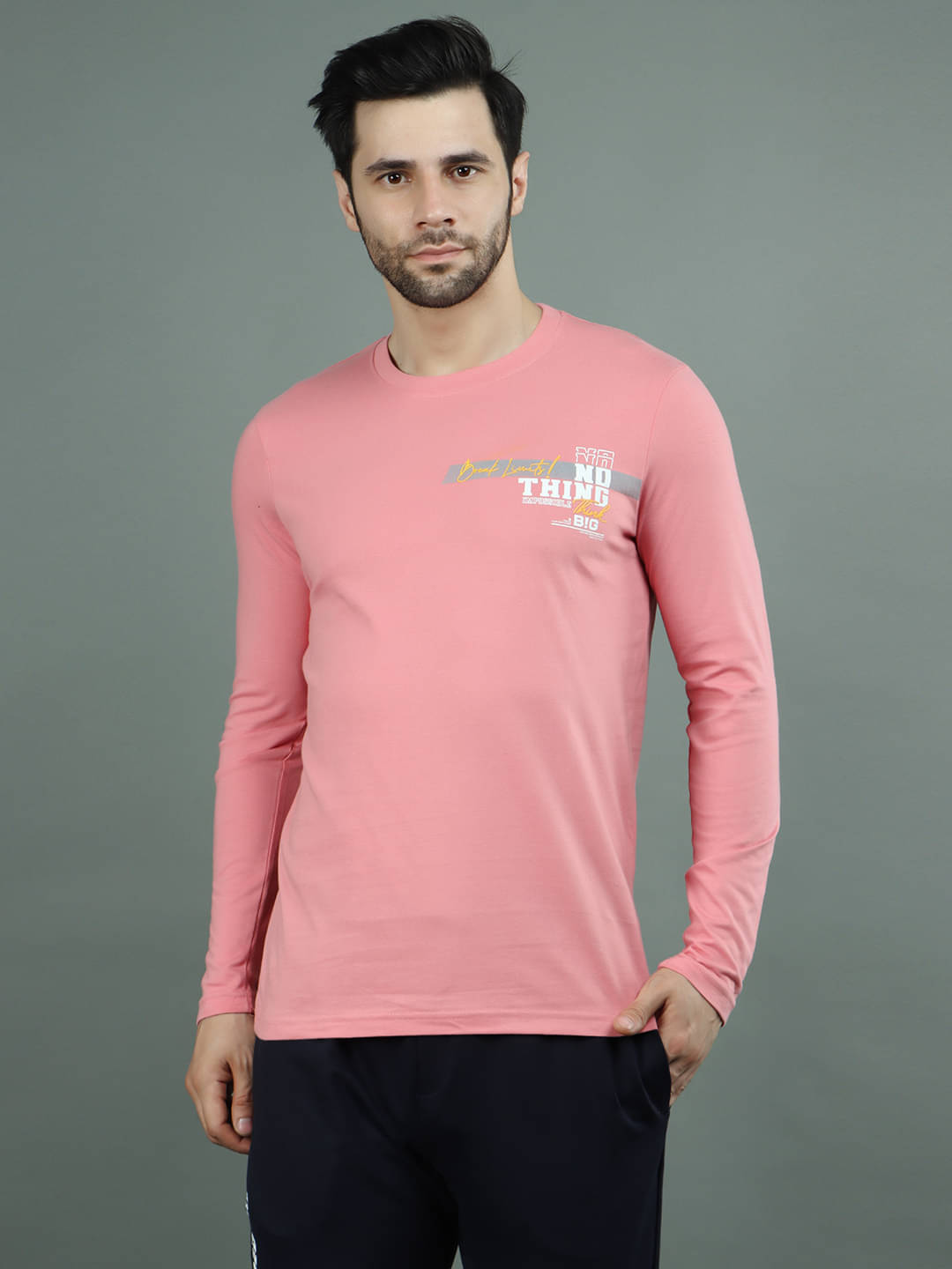 NEXGEN CLUB Pack of 1 Cotton Blend Regular Fit Men's T-Shirt ( Coral ) NEXGEN CLUB Pack of 1 Cotton Blend Regular Fit Men's T-Shirt ( Coral )