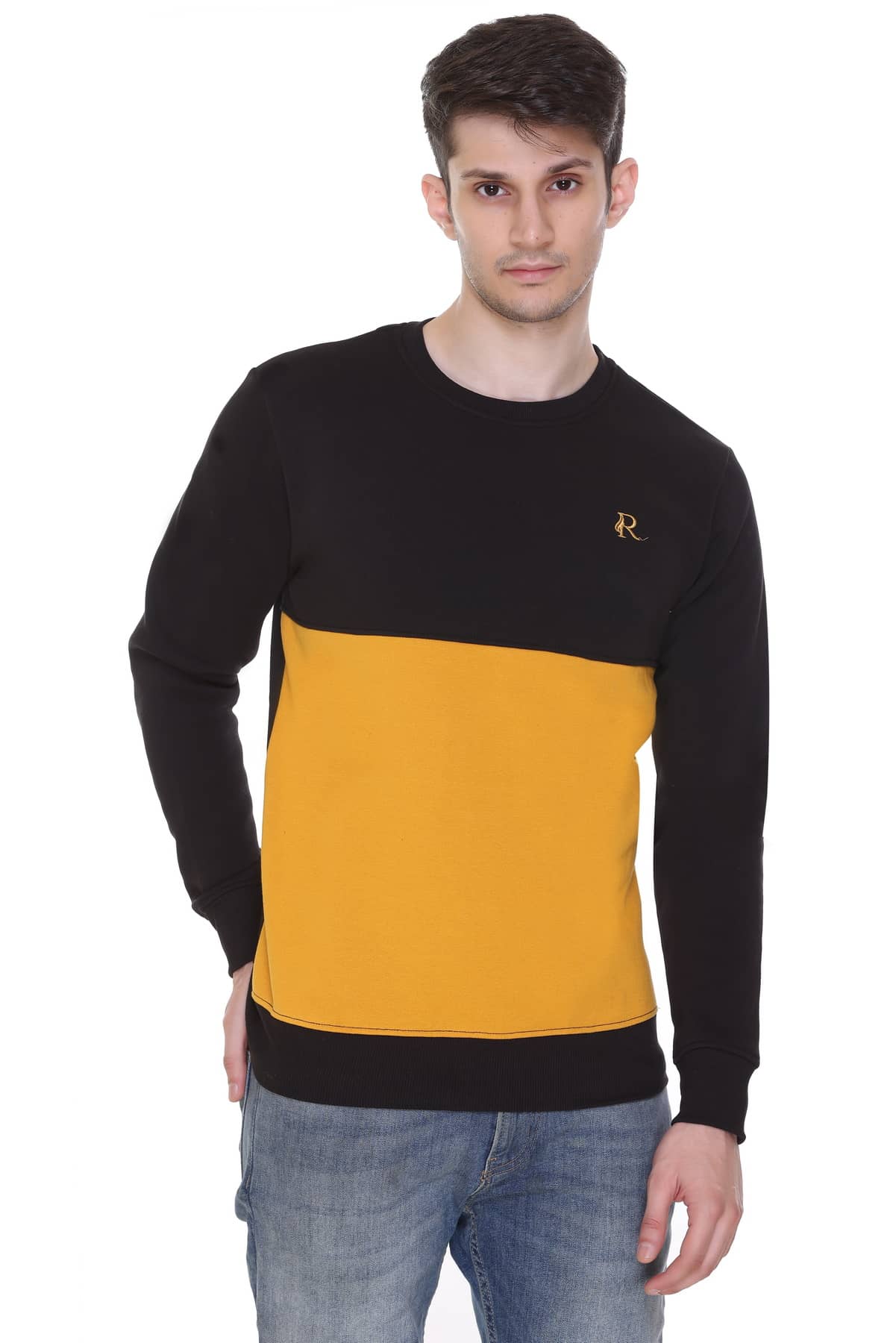 RF RAVES - Black Fleece Regular Fit Men's Sweatshirt ( Pack of 1 )